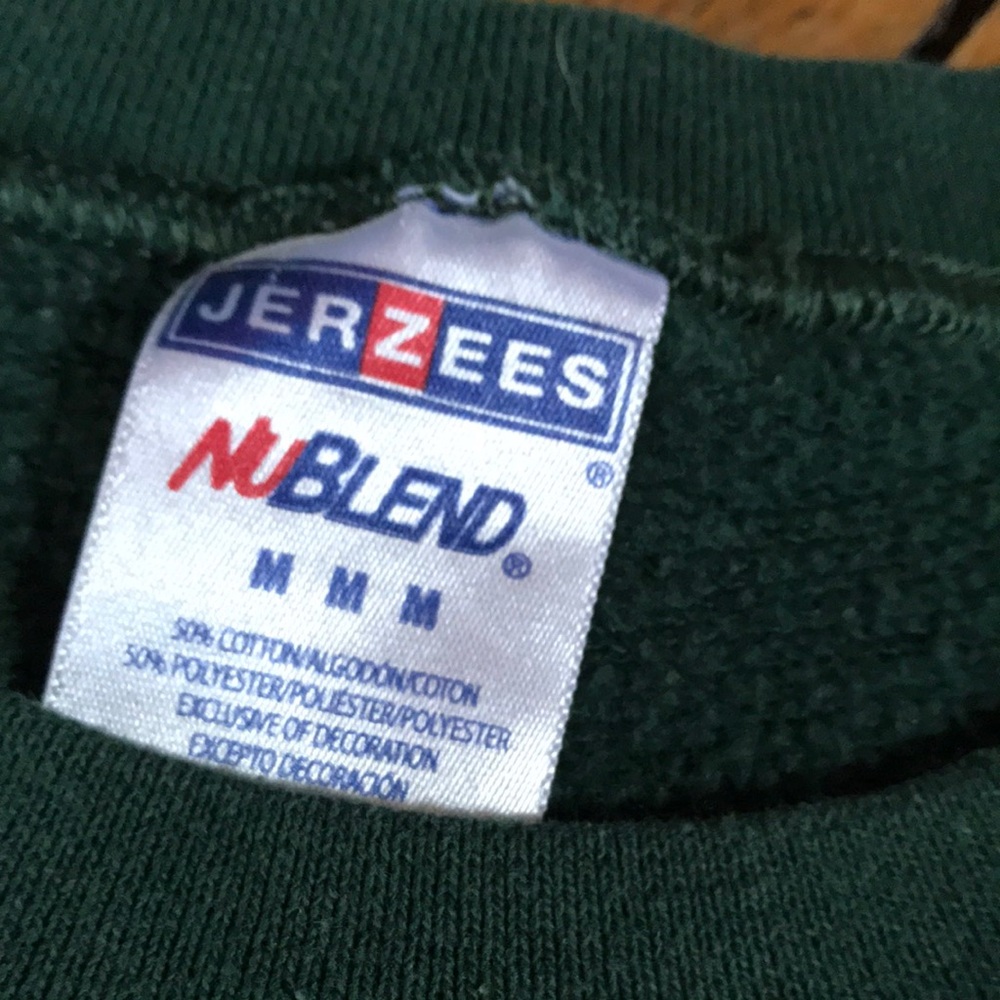 Michigan‎ State Spartans Jerzees Green Crewneck Sweater with Gold Logo - Picture 2 of 4
